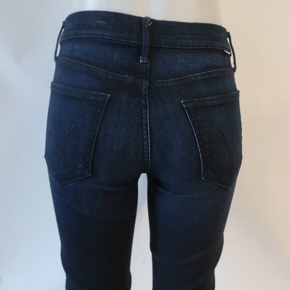 Womens Mother Blue Dark Wash The Mid Rise Dazzler Now or Never Denim Jean 27 - Picture 8 of 14